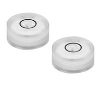 16 Pièces Niveau à Bulle Circulaire 15mm, 6mm, Précision Stable | Plastique Blanc, Résistance Élevée, Usage Pratique, Format Compact pour Réglage sur Surface et Contrôle