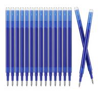 16 Pièces Recharge de Mines Effaçables Bleues 0,7 mm, Compatibles avec Pilot FriXion Ball & Clicker, Eberhard Faber, pour Stylo Gel Effaçable, Bleues