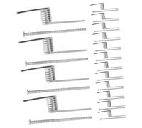 16 Pièces Ressort de Pince à Cheveux en Acier à V, Argenté | Lot, pour Réparation et Bricolage, Format Compact à Ranger, Prise Stable