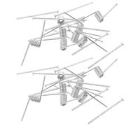 16 Pièces Ressorts de Pince à Cheveux en Acier à Ressort V | Argenté, Pièces de Rechange pour Réparation et Projets Diy, Format Compact Facile à Ranger