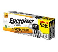 16 Piles AA / LR6 Energizer Alcaline Power Maxi Pack