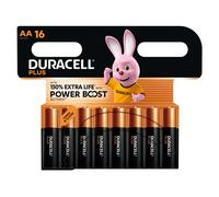 16 Piles Alcalines AA / LR6 Duracell Plus