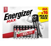 16 Piles Alcalines AAA / LR03 Energizer Max