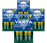 16 Piles Rechargeables AA / HR6 2600mAh Varta Accu Pro