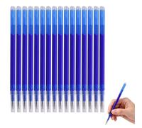 16 Rechange Effaçables 0,7 mm Bleu pour Pilot FriXion Ball, Erasable Pen Refills Recharge Stylo pour Pilot FriXion Ball, Mines Gel pour Clicker/Slim/Pro et Eberhard Faber, Bleu