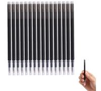 16 Rechange Effaçables 0,7 mm pour Pilot FriXion Ball, Erasable Pen Refills Recharge Stylo pour Pilot FriXion Ball, Mines Gel Compatibles Clicker/Slim/Pro et Eberhard Faber, Noir