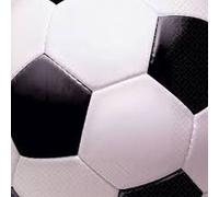 16 Serviettes 25 X 25cm En Papier Football - Foot