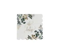 16 serviettes papier imprimé oh baby végétal 33cm - 90675