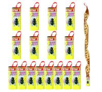 16 Stück Fliegenfänger-Rollen, Fliegenfalle Umweltfreundlich, pour l'intérieur et l'extérieur Tue Mouche, Rubans Attrape Mouches, Papier Tue Mouches pour Les moustiques et Autres Insectes Volants