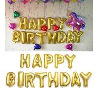 16 Zoll Gold Foil Alphabet Ballons Briefe Happy Birthday Party Dekor