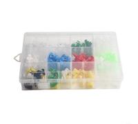 160 Pièces Goupille Verrouillage Porte Clips Plastique Assortiment Boîte Plusieurs Tailles Voiture Serrure De Porte Support Pinces De Fixation Pièces De Rechange Pour Véhicule Garniture Intérieur