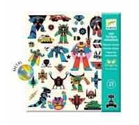 160 Stickers Métallisés Robots Multicolore TU