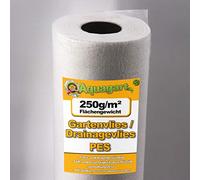 160m² toison géotextile toison jardin toison mauvaises herbes polaire étang 250g/m² 1.6m de large