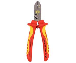 160Mm VDE Isolant Combi-Cutter Vis Coupe Fil à Dénuder & Fil Courbature Enclume