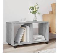 {161354}Petite table Centre - Armoire roulante - sonoma gris - 72x33x42 5 cm - bois d'ingénierie - poids:9.85 kg