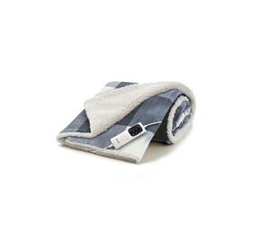16715 Couverture chauffante 150 W Gris Polyester, Velours