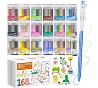 168 stylos-feutres, pointe de 0,5 mm, 162 couleurs, pour l'art et la tenue de journal