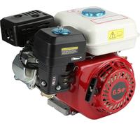 168F Moteur à essence 4 temps 6,5 CV 4,8 kW, moteur de karting, moteur de remplacement, moteur à essence de rechange avec garniture mécanique, réservoir de carburant de 3,6 litres