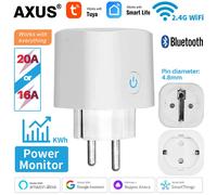 16A/20A Tuya Smart Life APP avec fonction de synchronisation de moniteur d'alimentation fonctionne avec Alexa Google Home Szaoiju prise intelligente prise WiFi ue 16A