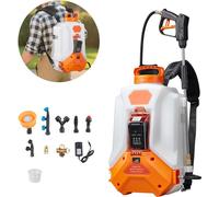 16L Pulvérisateur dorsal sans fil Pulvérisateur à pression - 0-6bar de pression - 4H d'autonomie - 8 embouts de buse