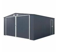 Garage métallique 16 m² - avec kit d'ancrage 3,80 m x 4,20 m inclus