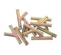16mm Raccord de Tuyau de Chauffage en Y 10 Pièces Métal | pour Remplacement de Conduite de Liquide, Adaptateur à Trois Voies, Montage Rapide par Emboîtement, Usage Véhicule