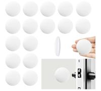 16pcs Butee de Porte Interieur, Butée de Porte Murale Blanc,Arret de Porte, Butee de Porte Adhesive, pour Salle De Bain,Meubles,Murs
