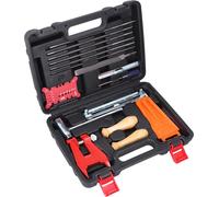 16pcs Chainsaw -Kit d'affûtage de la cha?ne -Fichier plat rond -Grip Felling Wedge Set