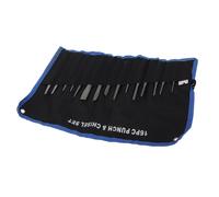 16Pcs Mechanics Punches and Chisel Set Pin Centre Taper Cold Gauge (Jeu de poinçons et de ciseaux de mécanicien)