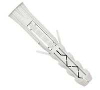 16x100mm Chevilles Murales pour Vis (50 pcs.), Rawl Fixations en Nylon, Bouchons d'Expansion, Manche en Plastique Raccord d'ancrage pour 12mm Diamètre Vis, pour Cloison Sèche, Brique, Béton (Blanc)