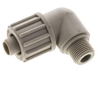 16x10mm & G3/8'' Raccord à compression coude en PP avec filetage mâle 10 bar PVC et PA
