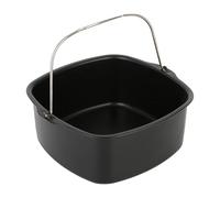 17,5 x 17,5 x 7 cm - Moule à gâteau carré en acier d'aluminium - Friteuse à air chaud - Ustensile de cuisine antiadhésif - Multifonction, résistant aux hautes températures