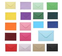17 couleurs/100 pièces Mini enveloppes en papier kraft 4" x 2,75" Cartes cadeaux brunes Invitations Notes d'affaires Petites mini cartes de vœux, Mini enveloppes, Petites enveloppes, Cartes pliantes p