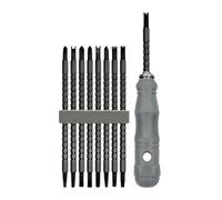 17 en 1 Tournevis Télescopique Multi-Bit Set S2 Alliage Acier Outil | Ensemble de tournevis télescopiques comprenant 8 embouts en alliage d'acier S2 à double extrémité, support magnétique