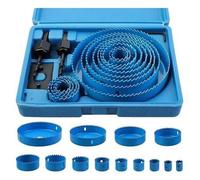 17 Pcs Kit Scies Cloches bi-métal en Acier Carbone 19-127mm Scie Cloche Coffret pour Bois, Plaque de Plâtre et Plaques de Femeo