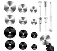 17 Pièces Disques De Coupe pour Dremel Accessoires Outils Mini Scie Circulaire HSS Multifonction Rotatif Mini Perceuse pour Dremel