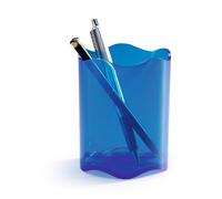[170123554] Durable Pot à crayon TREND Bleu transparent