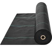 170g/m² film de protection contre les mauvaises herbes - 1,2x76,2mm - tissu PP - perméable à l'eau, résistant à la déchirure et à la corrosion - résistance à la traction 850/950N - tissu de protection
