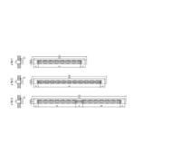 17371 Grille inte9rieure plate 275x20 mm aluminium noir