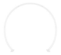 [1796454]Arceau à Rosiers Pergola Tonnelle de Jardin， Arche de mariage Blanc 223x45x201 cm Acier Poids:3.46 Kg