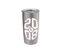 18 ANNES 2008 BASEBALL 18. ANNIVERSAIRE Gobelet isotherme en acier inoxydable double paroi