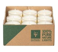 18 BOUGIES CHAUFFE-PLATS NATURELLES 7H BLANC