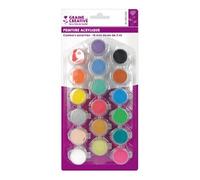 Assortiment Peinture Acrylique Vives Et Pastels - 18 Mini Doses De 3ml