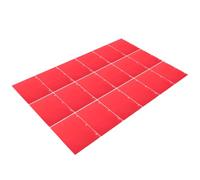 18 Pcs Chemise Pliante en Plastique A4 à Double Poches Rouge | Couverture Rigide Renforcée, Accès Rapide et Classement, pour Enseignants, Élèves, Contrats et Rapports