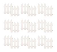 18 Pcs Clôture Blanche pour Jardin Noël, Mini Clôture Plastique 1m | Bordure Circulaire Élégante, Finition Polie, Pliable et Légère, pour Sapin, Cordons, Salon et Rangement
