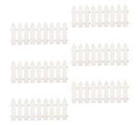 18 Pcs Clôture de Jardin à Piquets Ambiance Noël 1m Plastique | Mini Clôture Décorative, Forme Ronde Pliable, Bords Polis, Rangement Facile, Cache-câbles et Sapin