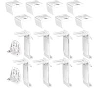 18 Pcs Fixation Store sans Percage, Support de Serrage pour Store Enrouleur, Attache Rideau sans Percage pour Divers Types de Stores, Fenêtre en Bois