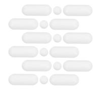 18 Pcs Kit D'entretoises pour Siège de Toilette Blanc, Ldpe Eva | Butoirs Antidérapants, Protection Étanche, Usage Domestique et Public, Pièces Détachables, Lot de Rechange