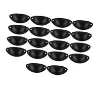 18 Pcs Poignée de Tirage Vintage Demi-cercle en Fer Noir pour Tiroir | Décoration Rétro Chic, Usage Quotidien à Maison, Style Semi-circulaire, pour Meuble