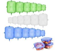 18 pièces Couvercles en Silicone,Couvercle Extensible en Silicone | Couvercle Silicone Alimentaire,Ensemble de Couvercle en SiliconeTailles Differentes, pour Bocaux, Bols, Bouteilles